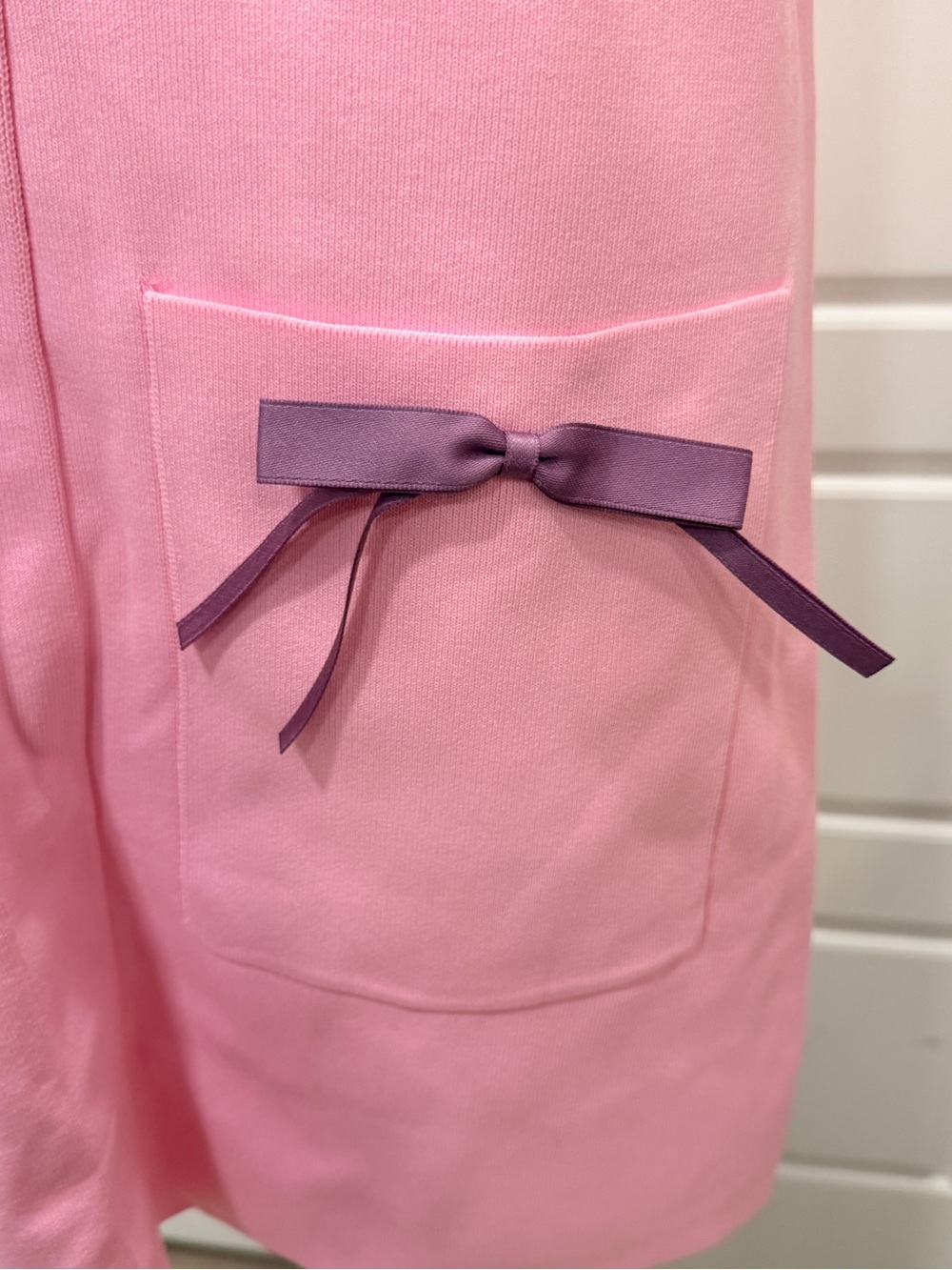 Zara Pink Short-Sleeve Bow-Detail Shift Dress - Picture 6 of 6